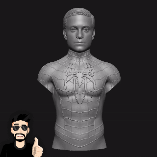 tobey maguire - spider-man replica collectible superhero film-inspired iconic costume high-quality authenticity home decor fan merchandise customizable unique piece print-on-demand comic book hero movie 3d print model - Mito3D
