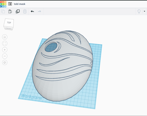 tobi maske naruto 3d print model - Mito3D