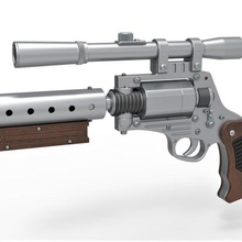 tobias Beckett Lazer çg 29 solo star savaşlar hikaye tobiasbeckettblaster tabanca revolver ateşli silah yan dg29 Yıldız Savaşları kopya Kostüm oyunu destek film bilimkurgu oyuncak 3d print model - Mito3D