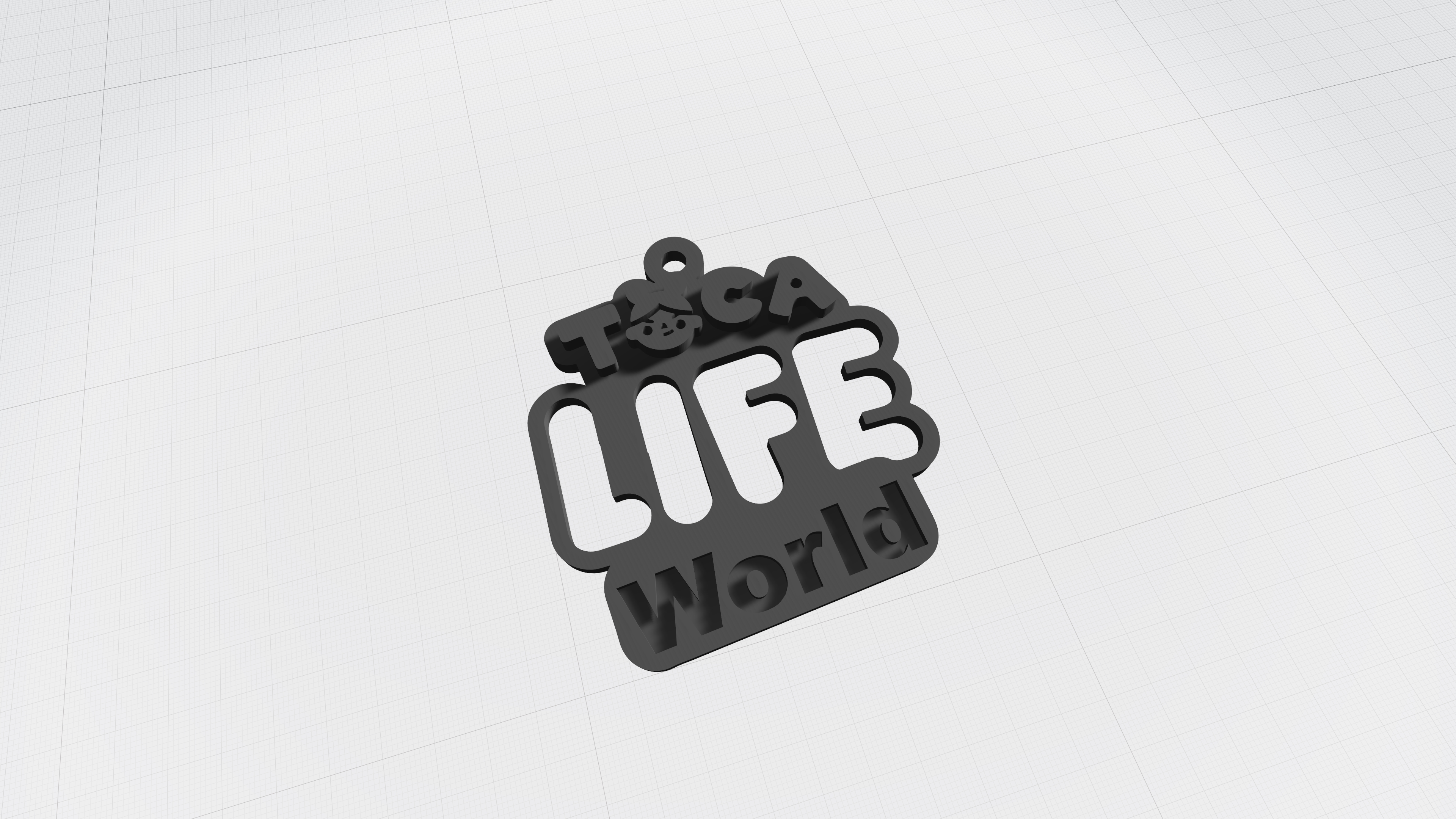 dokunma hayat dünya anahtarlık 3D print model - Mito3D