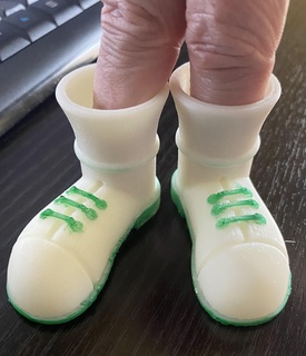 doigt pied chaussures mini chaussure dé Jeu football main 3d print model - Mito3D
