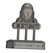 toetag morgue firmar ataúd estante soporte cementerio muerte mortuorio ho escala 3d print model - Mito3D