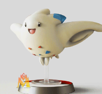 togekiss ventilateur art pok lun figurine pokemon togetique togepi évolution fanart nintendo 3d Jeu anime 3d print model - Mito3D