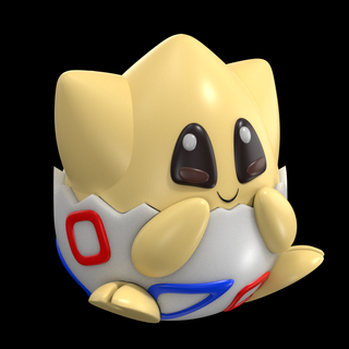 togepi egg poke pokemon toguepi tutitui 3d print model - Mito3D