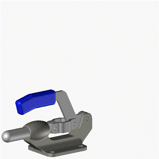 toggle clamp horizontal vertical clip fix bolt latch toy art 3D print model - Mito3D