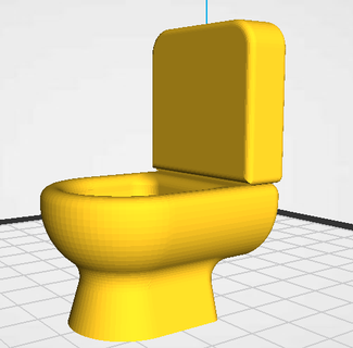 toilet bathroom model 3d print model - Mito3D