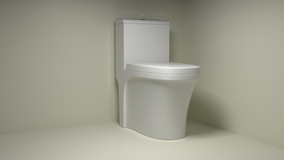 tuvalet tip Maui banyolar banyo mimari model hijyenik Hizmetler 3d print model - Mito3D