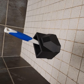 toilet brush holder drain spout Home bathroom 3d print model - Mito3D