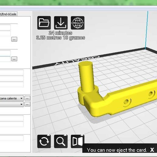 toilet lid hinge 3D print model - Mito3D