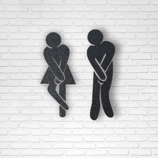 toilet male female man woman sign woma bathroom wall decor decoration homedecor 3d print model - Mito3D