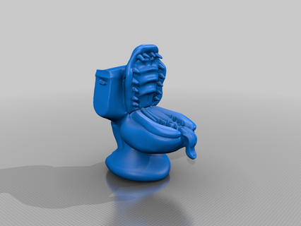 toilet mimic dragons dungeons dragons mimic monster toilet toy game  3d print model - Mito3D