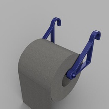 porta papel higiênico a casa pk rolo 3d print model - Mito3D