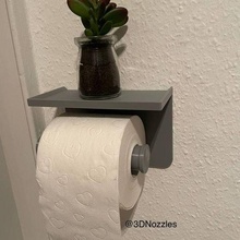 Toilette Papier Halter Unterstützung Zuhause Haus funktional Badezimmer Dekoration Smartphone 3d print model - Mito3D