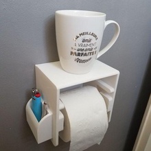 toilette papier titulaire soutien derouleur wc dissolvant 3d print model - Mito3D