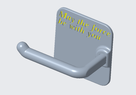 tuvalet kağıt Kulp destek wc 3d print model - Mito3D