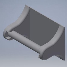 toilet paper holder home papier klo klopapier 3d print model - Mito3D