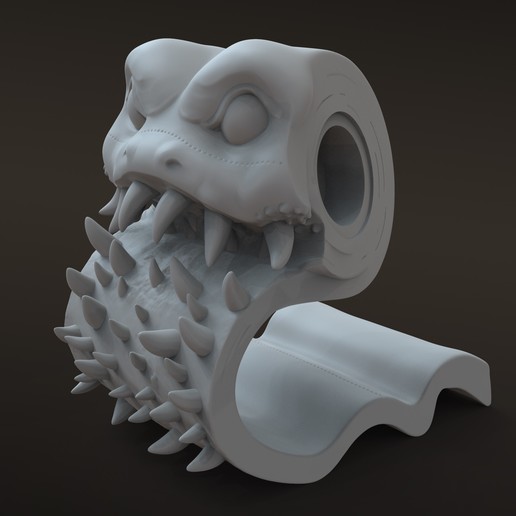 toilet paper mimic game monster tabletop miniature dnd toiletpaper 3D print model - Mito3D