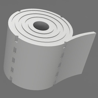 baño papel paracord talón rodar accesorios Moda 3d print model - Mito3D