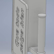 banheiro papel lista suporte casa engraçado 3d print model - Mito3D