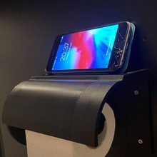 Toilette Papier Smartphone Halter Unterstützung Gadget Wanhao Spule flsunsr Ender 3 cr10 ungewöhnlich pq iPhone 3d print model - Mito3D