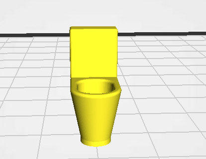 toilette échelle modèle maison 3d print model - Mito3D