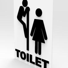 WC-Schild home WC Toilette sign wc 3d print model - Mito3D