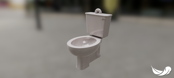 tuvalet anahtar yüzük kolye küpe 3d print model - Mito3D