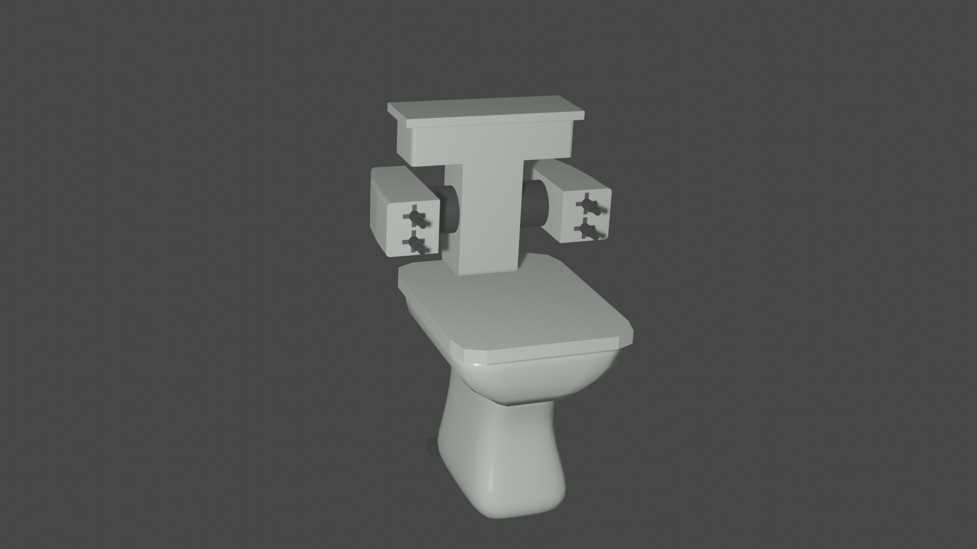 toilet turret toys dev 3dprint 3D print model - Mito3D