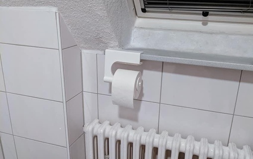 papel higiênico suporte porta alça banheiro 3d print model - Mito3D