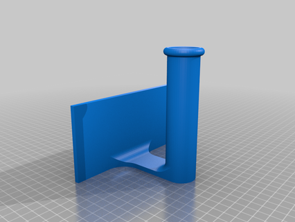 toilettenpapierhalter mit place banyo ev 3d print model - Mito3D
