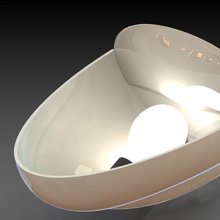 wc illuminazione art di parete rondella della lucido riflettere luce equilibrio funzionale 3d print model - Mito3D