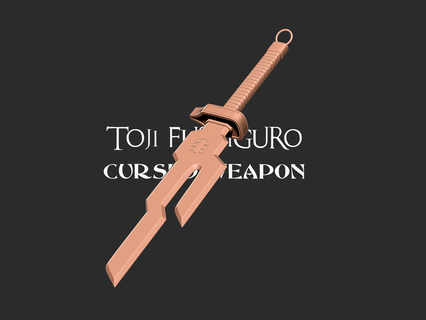 toji fushiguro weapon inverted spear heaven 3d print model - Mito3D