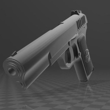 tokarev tt33 various gun pistol firearm sidearm cccp soviet union semi-automatic 9mm ussr 3d print model - Mito3D