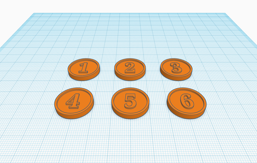 tokens objetivo marcadores marcador 3d print model - Mito3D