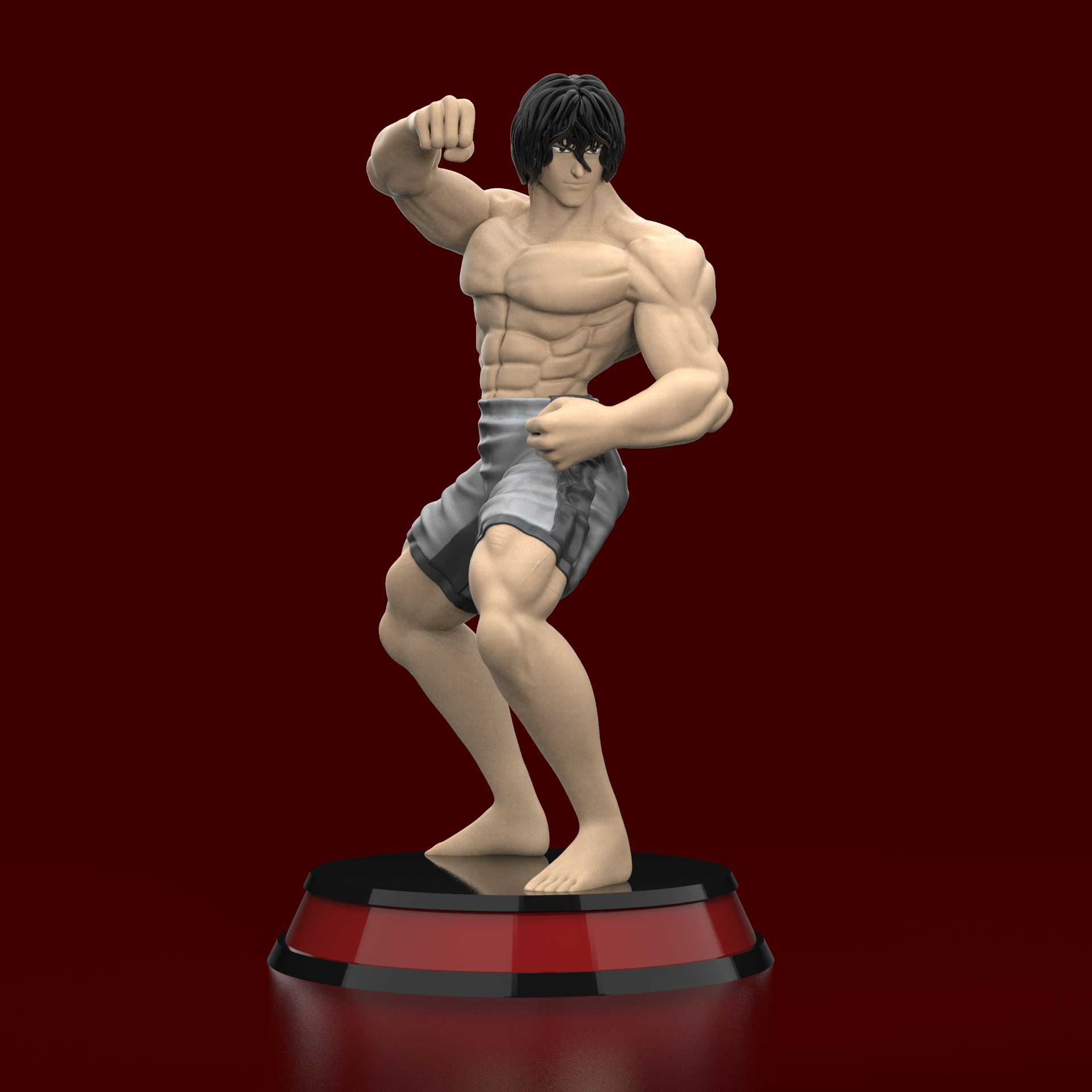 doutor ohms largo ashura arte combate lutador 3D print model - Mito3D