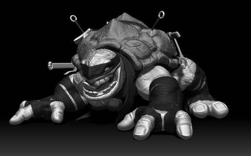 tokka pé clã tmnt ninja tartaruga razar Lobo lobisomem desenho animado filme jogos quadrinho estátua estatueta brinquedos colecionáveis vilão 3d print model - Mito3D