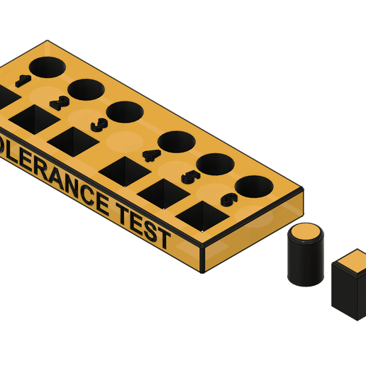 tolerance test 3d print tool tools gadget fusion 360 printable easy upcrid 3D print model - Mito3D