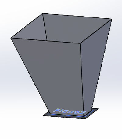 tolva rectangular arquitectura recipiente área almacenamiento abierto 3d print model - Mito3D