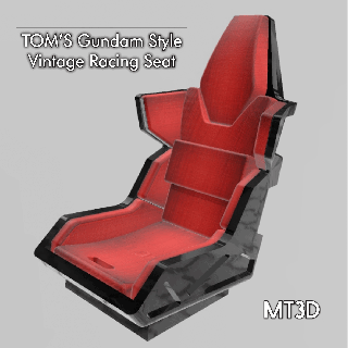 tom's gundam style racing seat 1 24 scale autos dioramas jdm recaro model aoshima revell amt tamiya datsun 3d print model - Mito3D