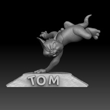 gato juego tom jerry3d imprimible mgm Hanna barmara dibujos animados ratón dolor juguete 3d print model - Mito3D