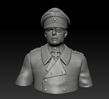 Tom Kreuzfahrt Walküre Büste Soldat Krieg Film Harz 3d print model - Mito3D