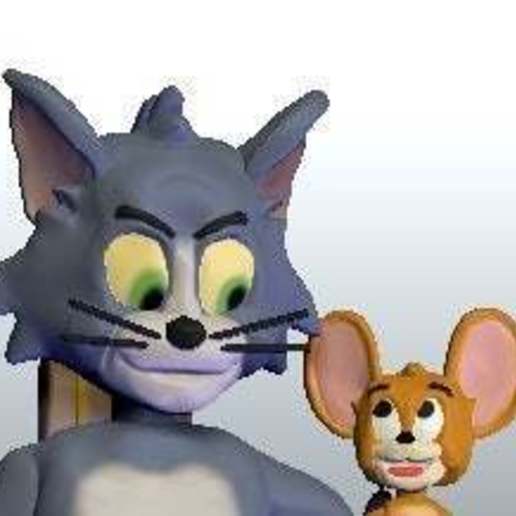 tom jerry cartoon character cats desenho mouse and toy 3D print model - Mito3D