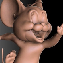 tom jerry3d printable mgm hanna barmara cartoon cat mouse pain toy 3d print model - Mito3D