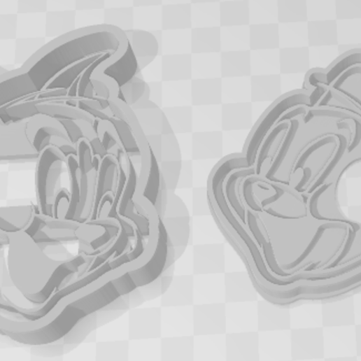 tom jerry - cookie cutter home luifer stl mold biscuits cookiecutter cookies 3D print model - Mito3D