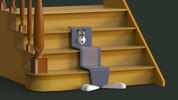 tom Jerry formas escadas escaleras alegre desenho animado Cartoon Network desenhos antigos Pernalonga clássicos crianças amar meme Disney 3d print model - Mito3D