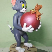 tom jerry christmas ornament art cartoons year figure 3d statue 3d print model - Mito3D