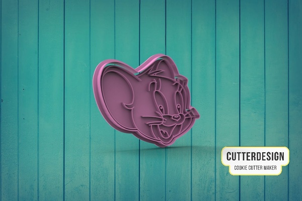 tom jerry cookie cutter home cookies cutting 3d print model - Mito3D