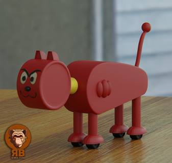 tom alemán robot gato ai dibujos animados 3d print model - Mito3D