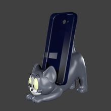 tom porta celular various jerry cat pet phone cell holder cellular satnd 3d print model - Mito3D