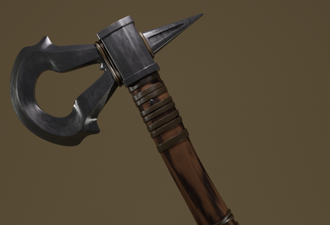 tomahawk stl assassins creed tomogawk axe 3d print model - Mito3D